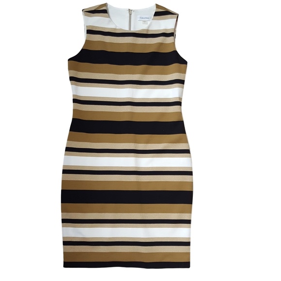Calvin Klein Dresses & Skirts - NWT Calvin Klein Striped Sheath Dress